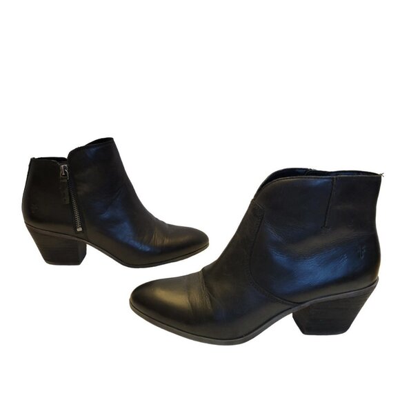 Frye Black Ankle Boots - Size 8.5M - Picture 1 of 11